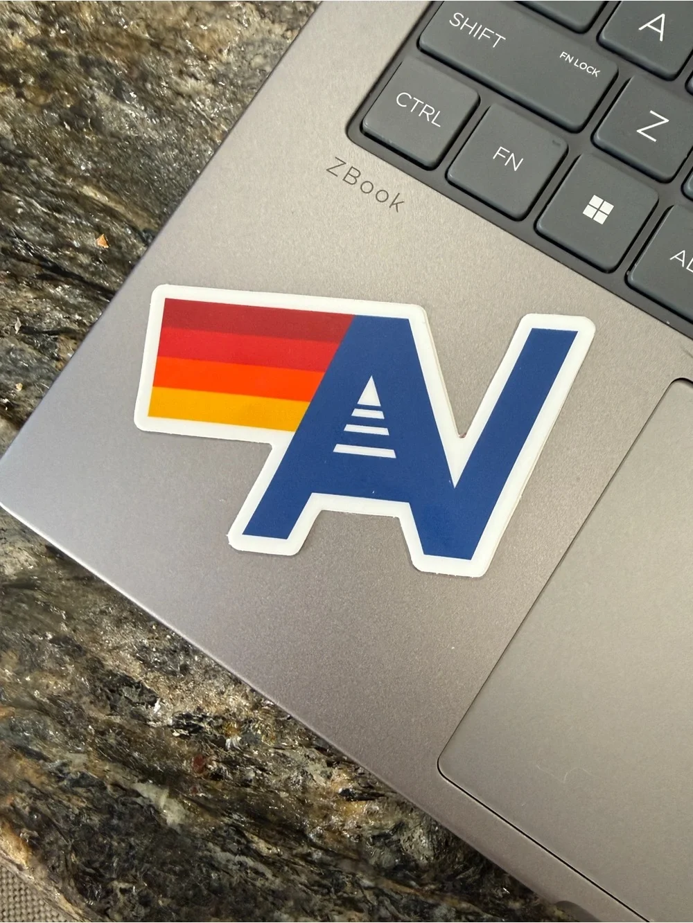 Aviator Nation Retro Rainbow AV Logo Vinyl Sticker Decal-Small Sticker